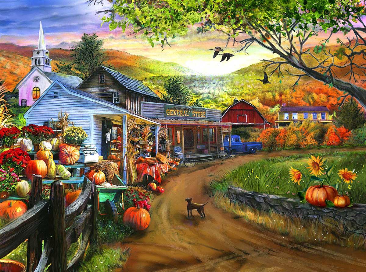 Just Around the Corner General Store Jigsaw Puzzle
