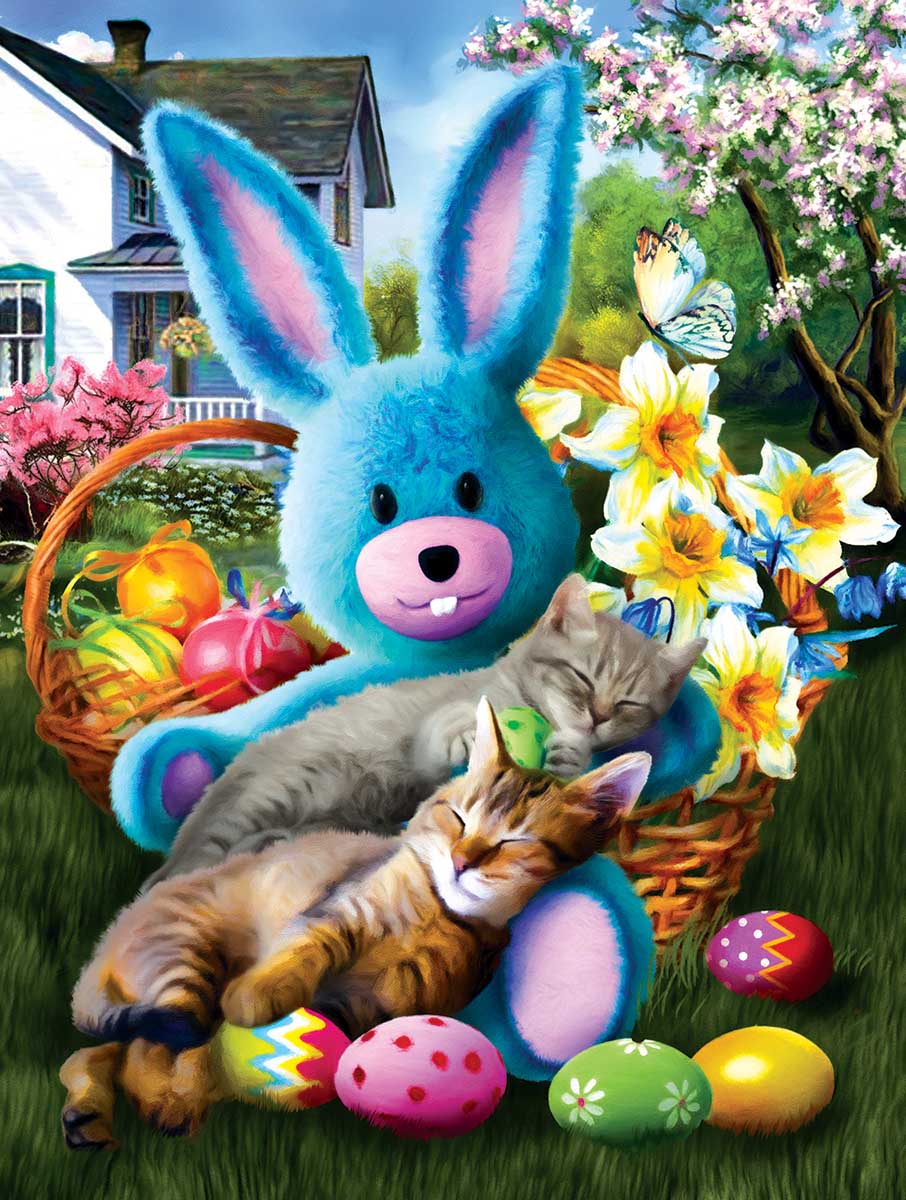 Easter Buddies Cats Jigsaw Puzzle