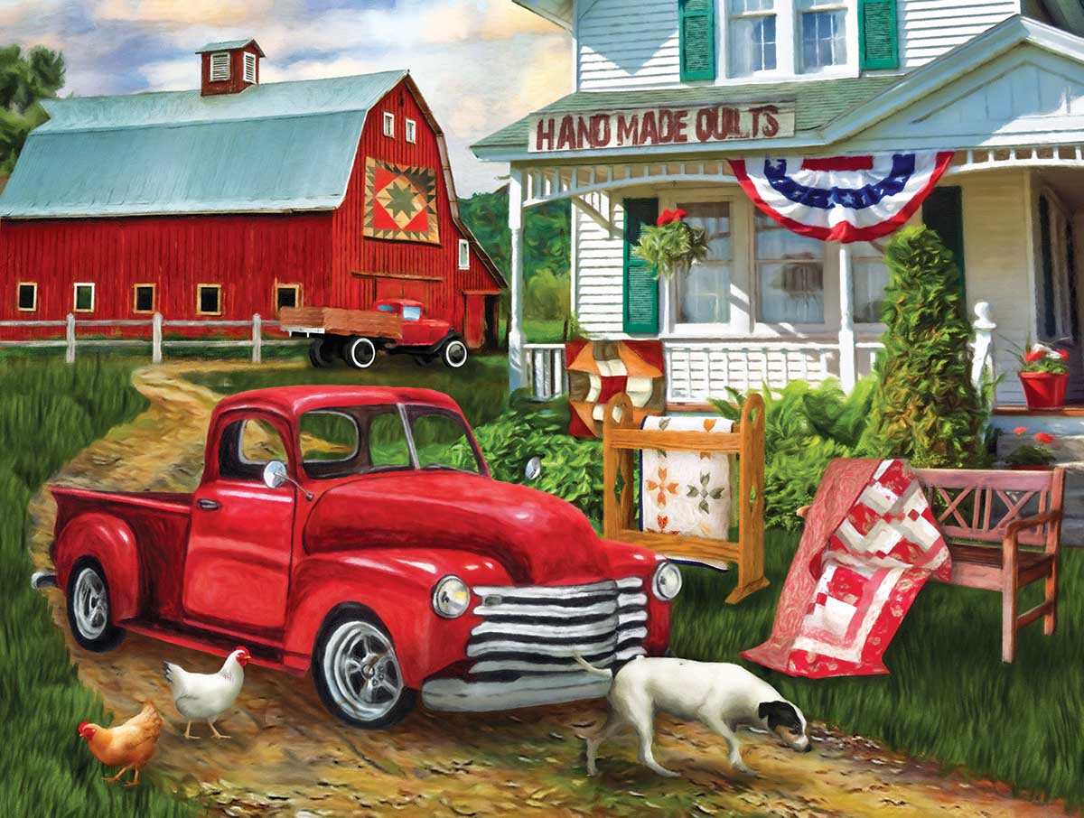 Stopping at the Farm Animals Jigsaw Puzzle
