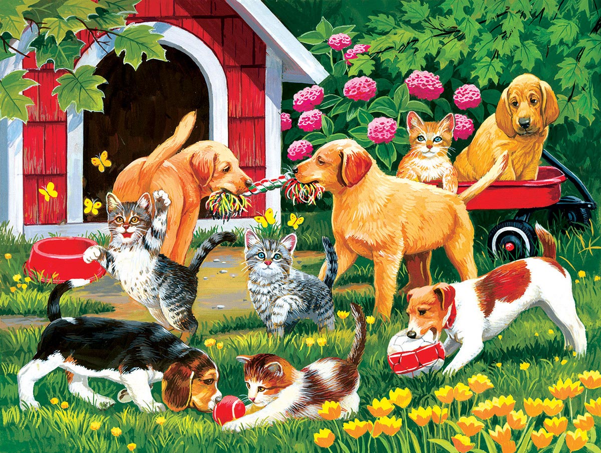 Who's Winning? Cats Jigsaw Puzzle