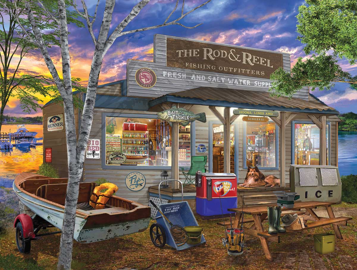 Rod and Reel Fishing Jigsaw Puzzle