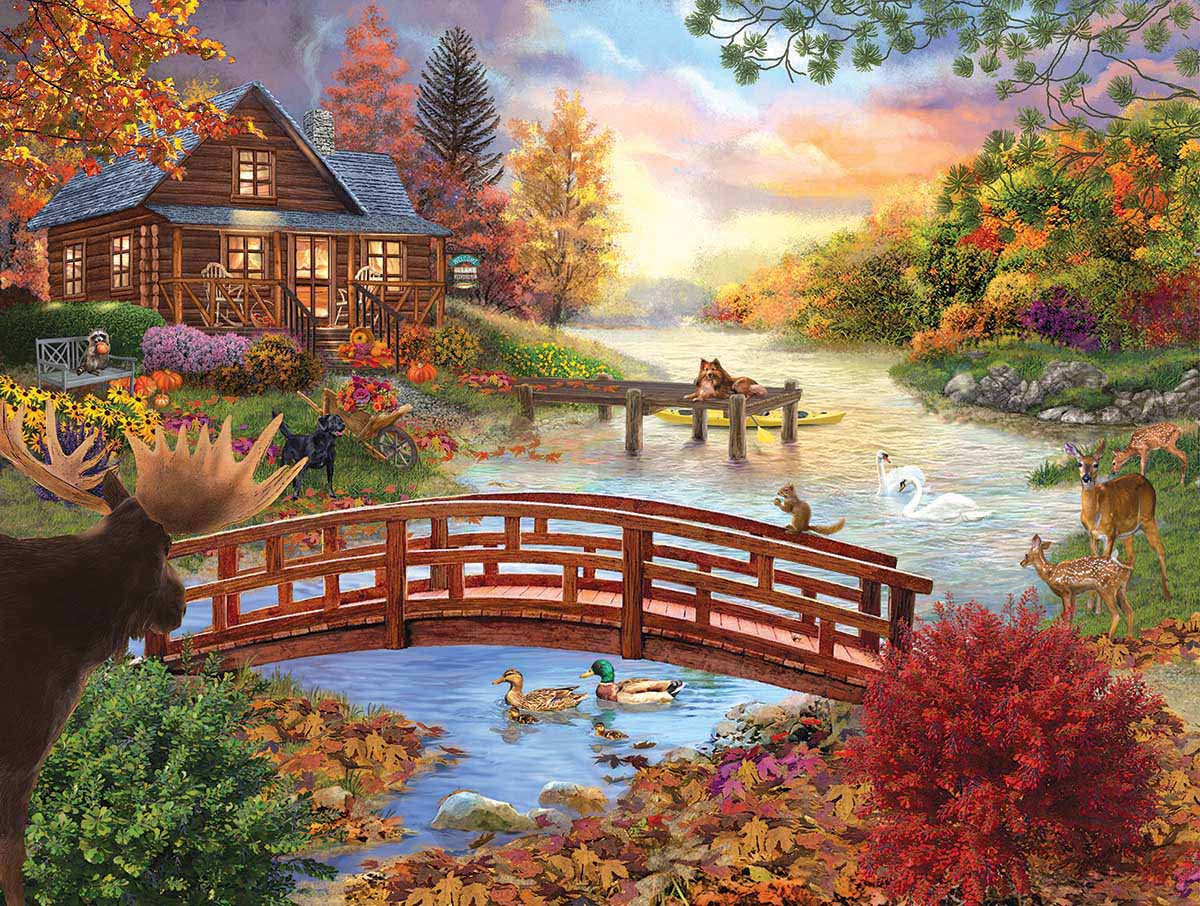 Autumn Evening, 1000 Pieces, SunsOut | Puzzle Warehouse