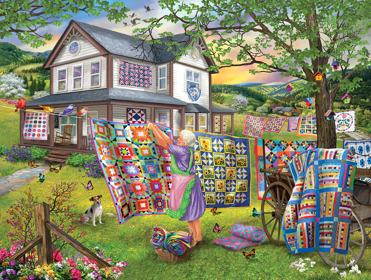 Grandma's Quilts People Jigsaw Puzzle