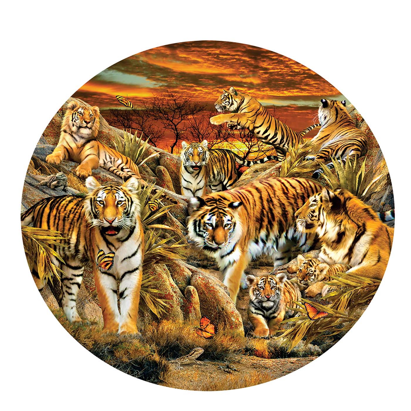 Tigers Galore Big Cats Jigsaw Puzzle