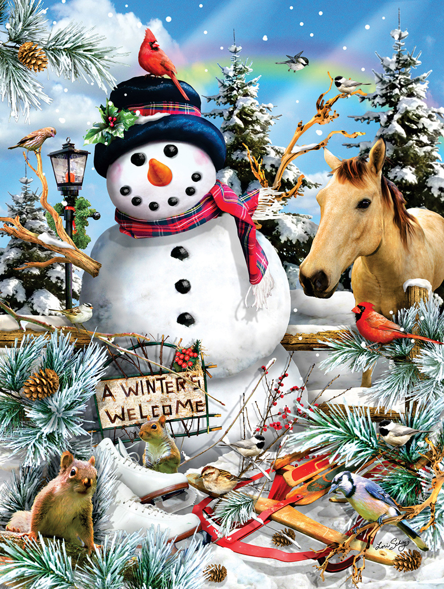 Winter's Welcome Winter Jigsaw Puzzle