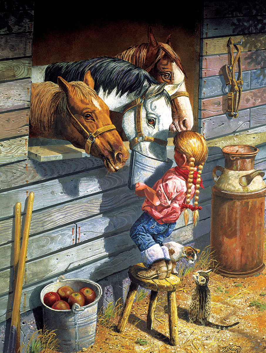 Working Girl Horse Jigsaw Puzzle