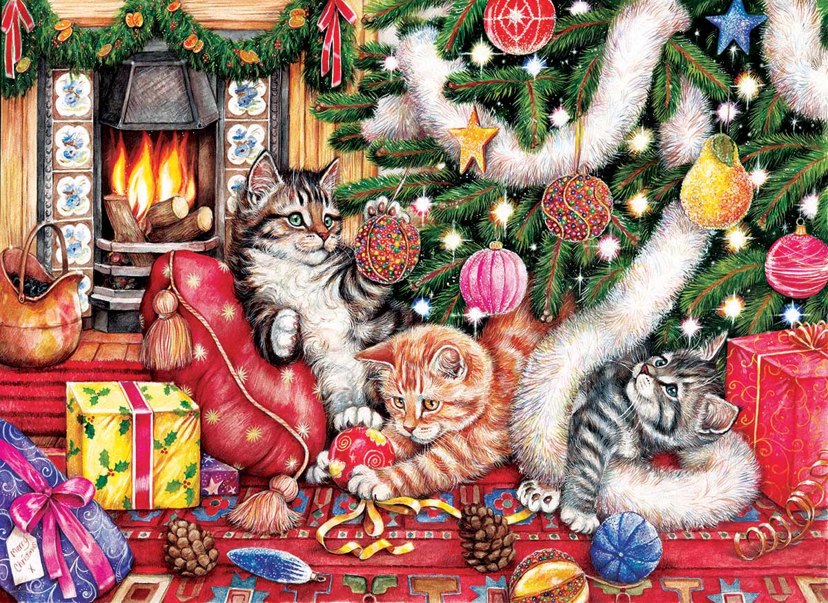 Christmas Cats 500 Piece Jigsaw Puzzle
