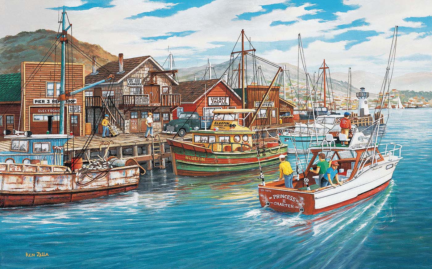 Pier 3 Boat Jigsaw Puzzle