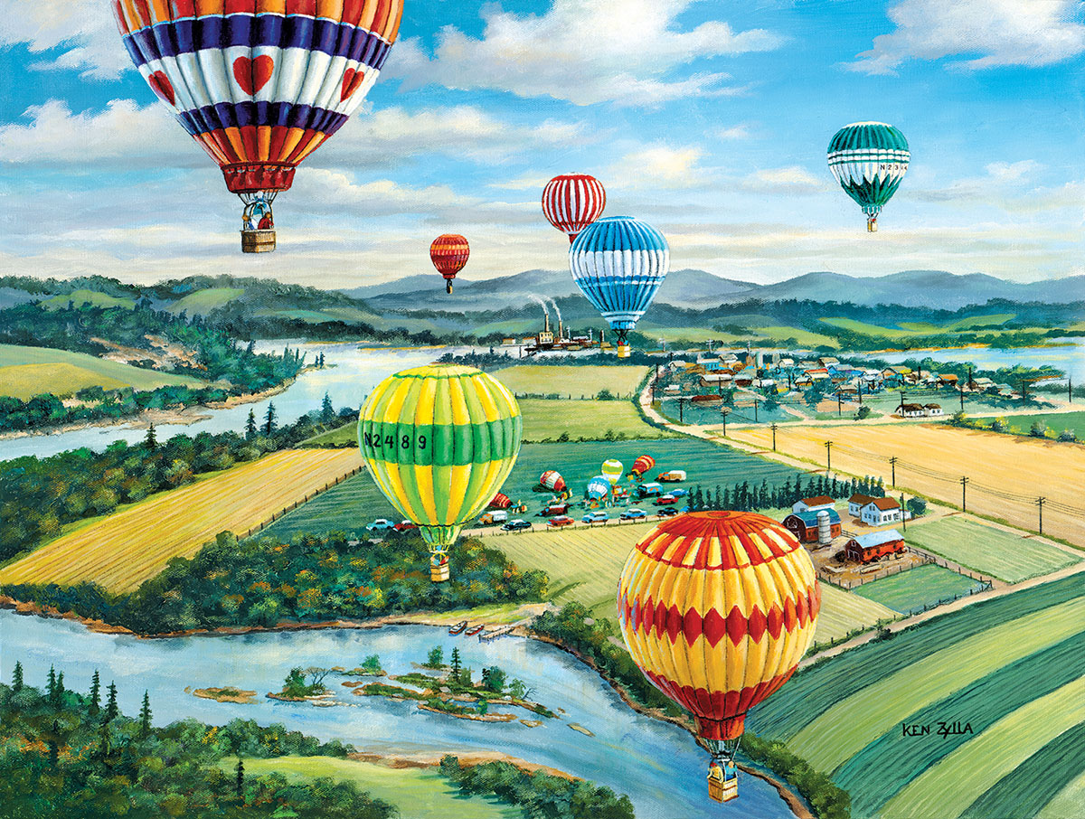 Ballooner's Rally - Scratch and Dent Hot Air Balloon Jigsaw Puzzle
