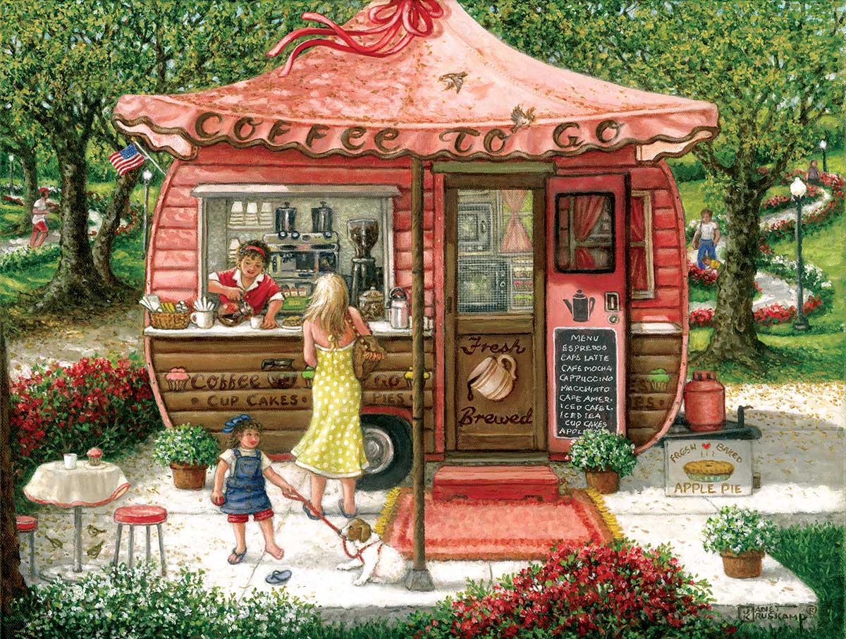 The Coffee Shoppe People Jigsaw Puzzle