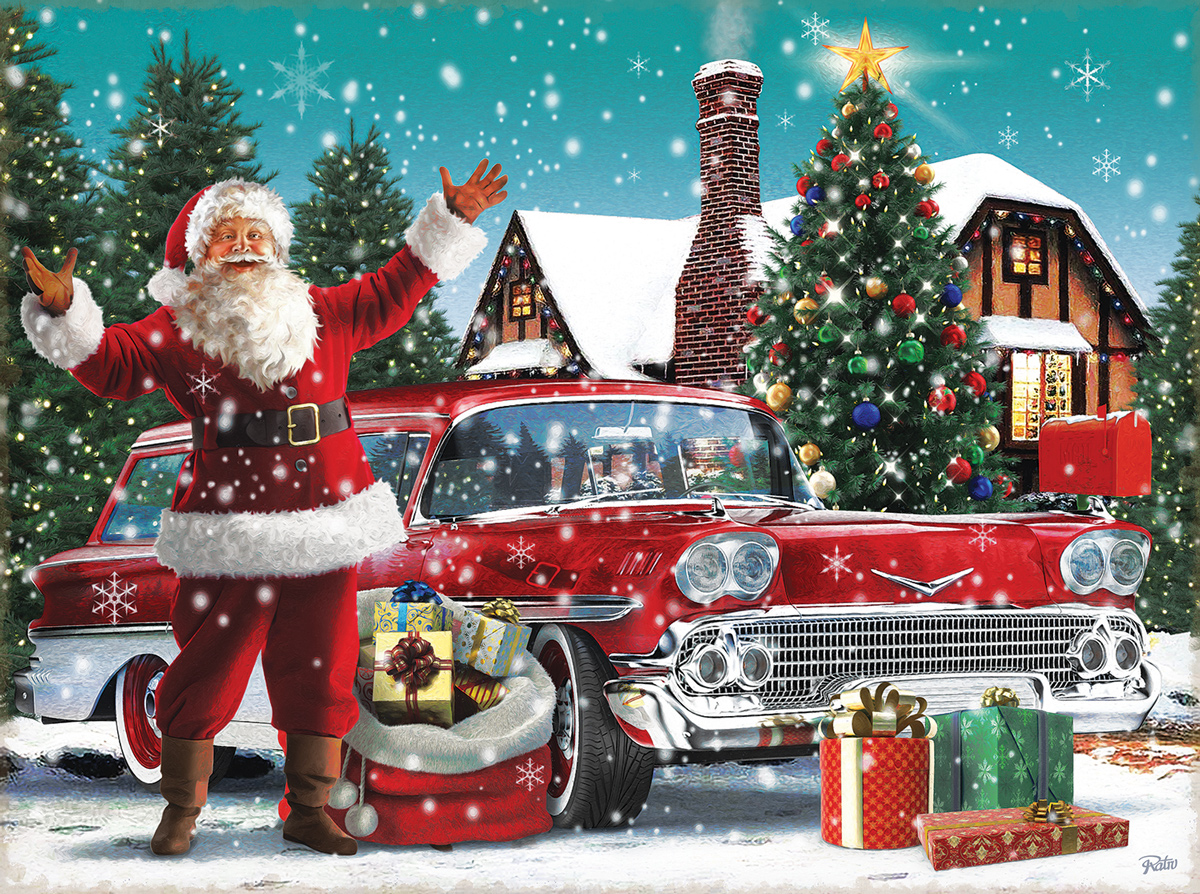 Santa's New Ride Christmas Jigsaw Puzzle