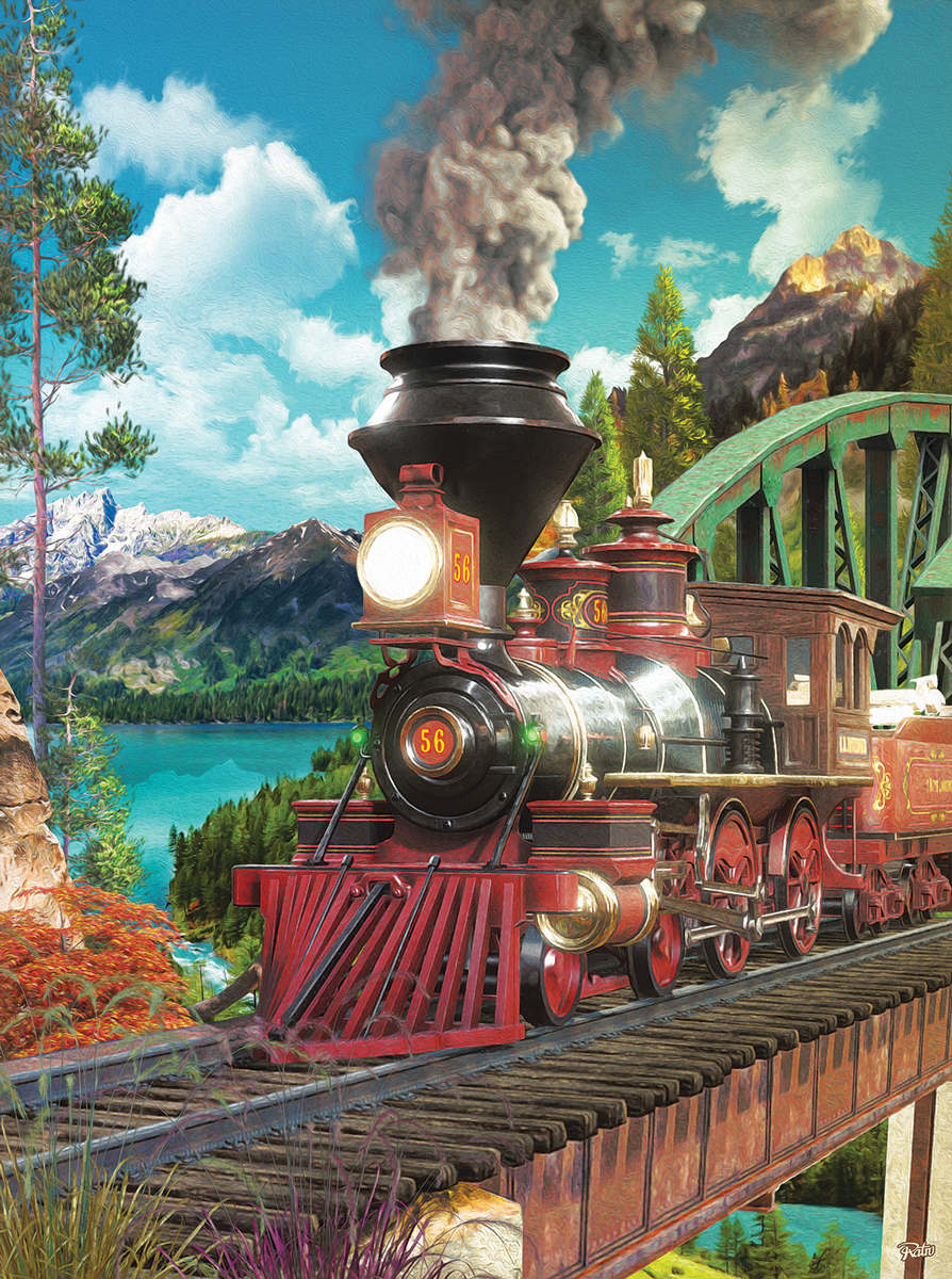 Number 56 Train Jigsaw Puzzle