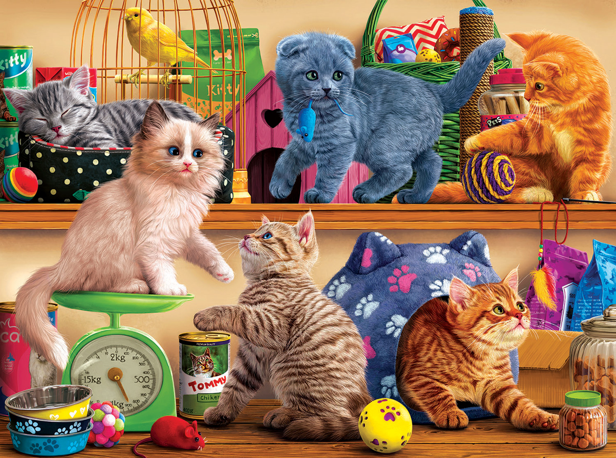 Pet Shop Kittens Cats Jigsaw Puzzle