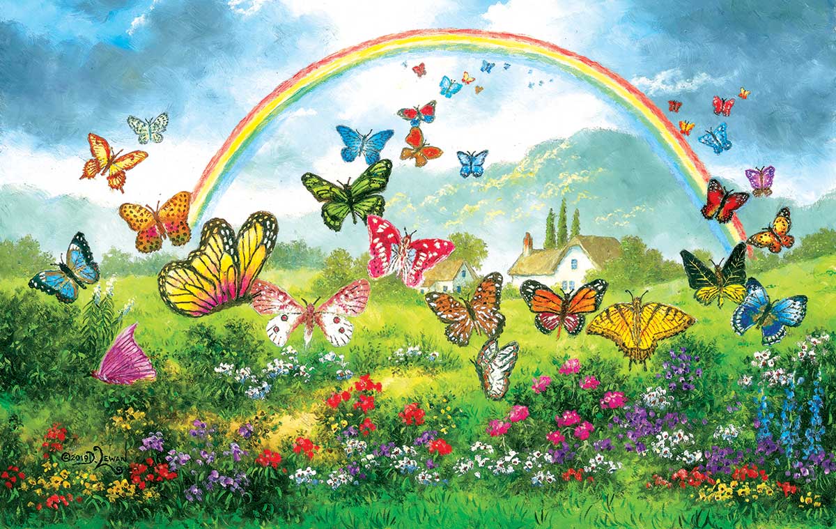 Butterfly Holiday - Scratch and Dent Butterflies and Insects Jigsaw Puzzle