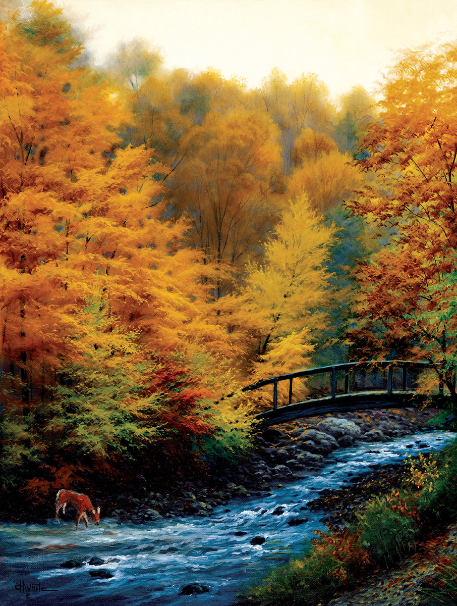 Autumn Stream - Scratch and Dent Fall Jigsaw Puzzle