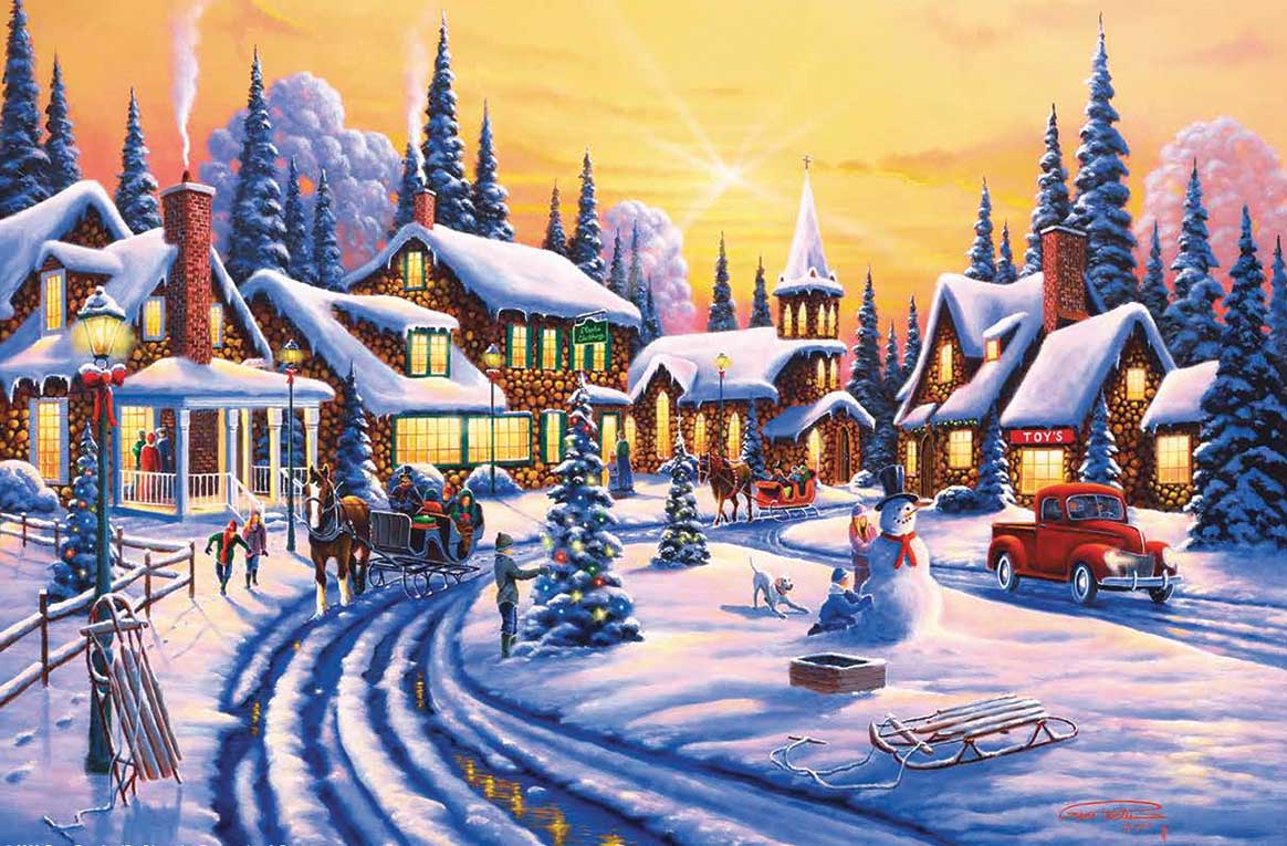 A Winter Story, 550 Pieces, SunsOut | Puzzle Warehouse