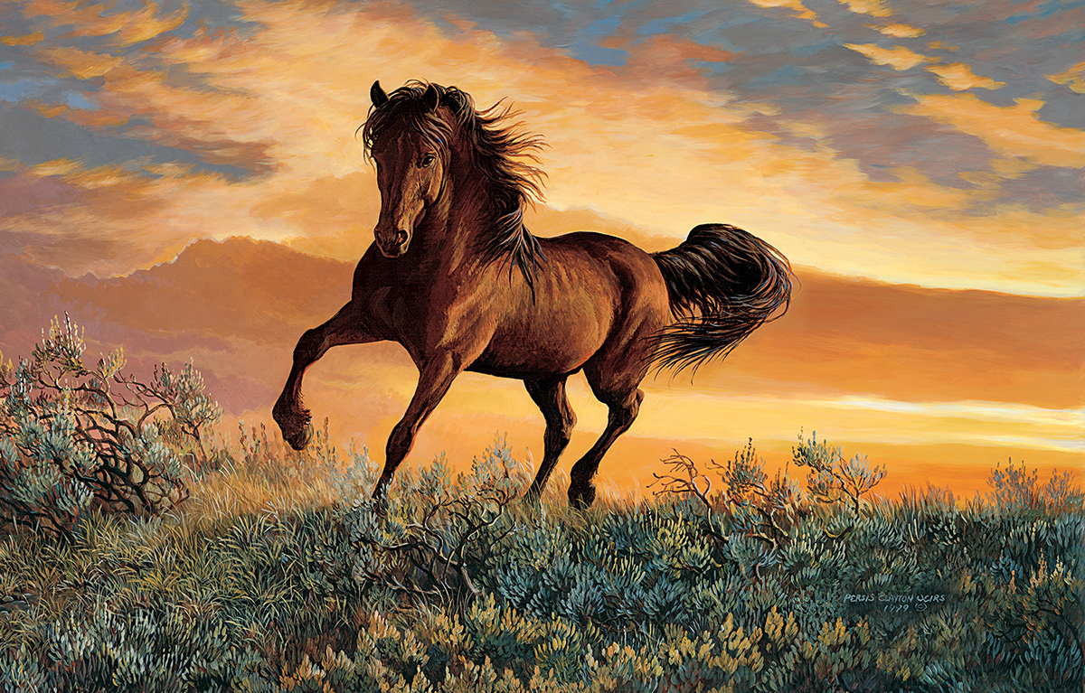 Mustang Sky Horse Jigsaw Puzzle
