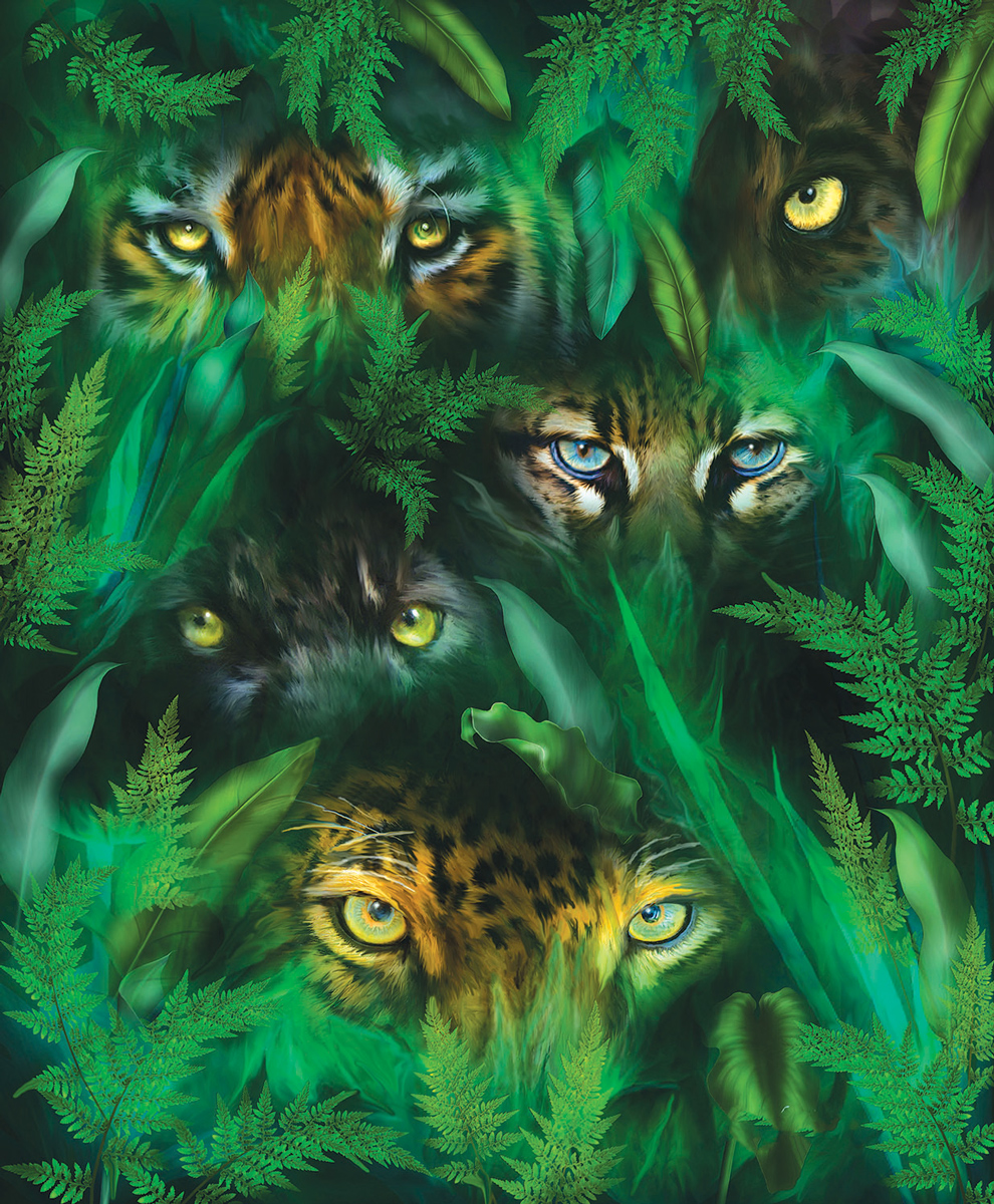 Jungle Eyes Jungle Animals Jigsaw Puzzle