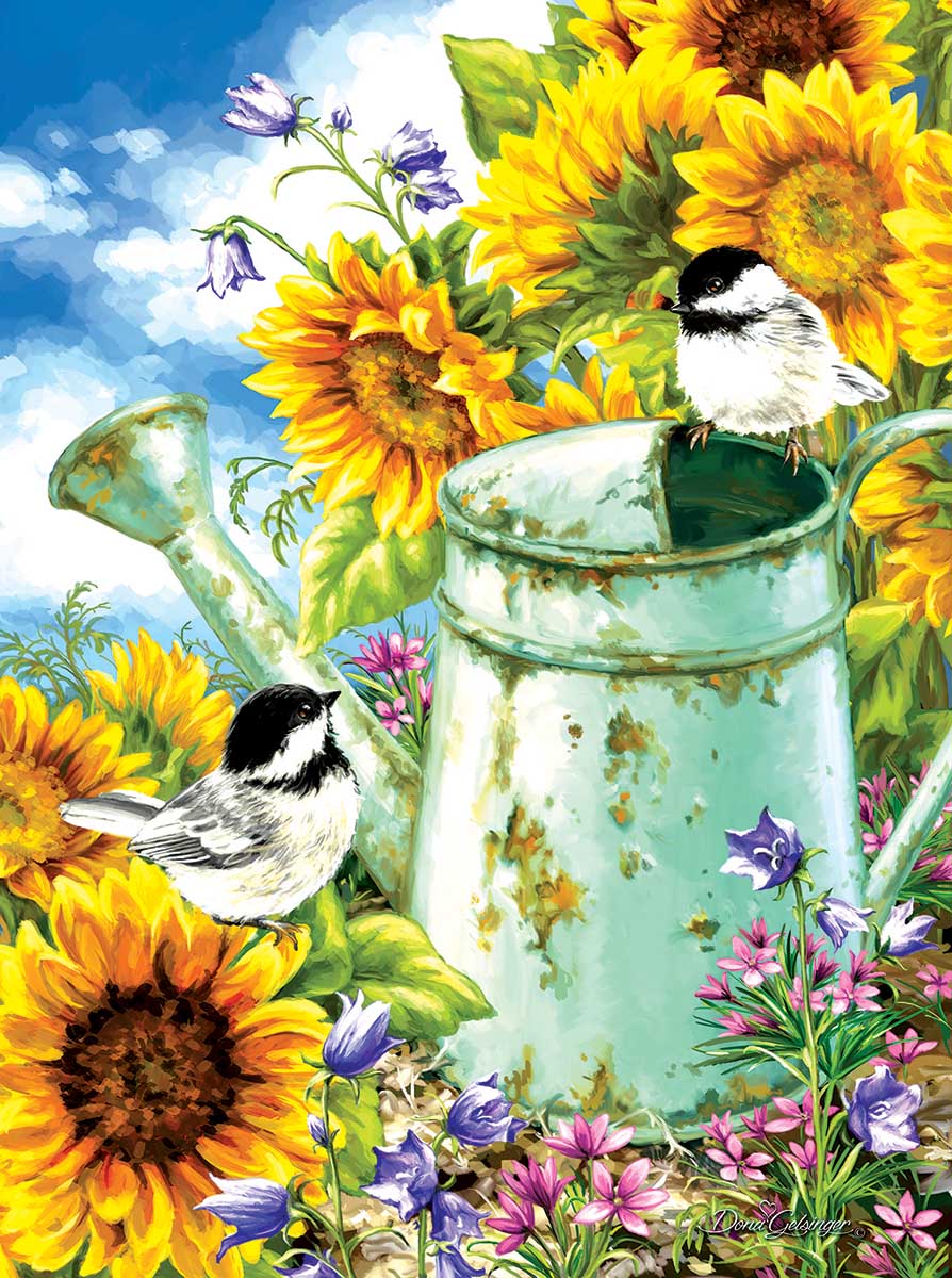 Sunflower Garden Pieces Sunsout Puzzle Warehouse