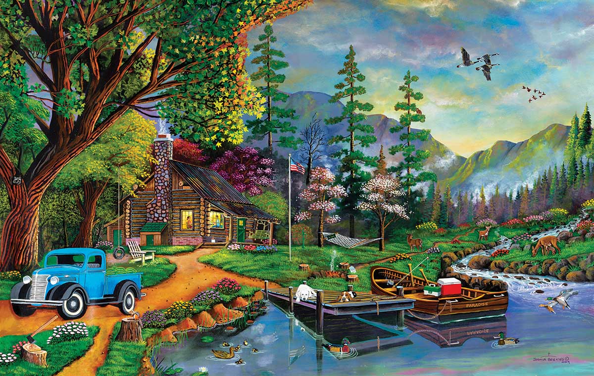 Close to Paradise Mountain Jigsaw Puzzle
