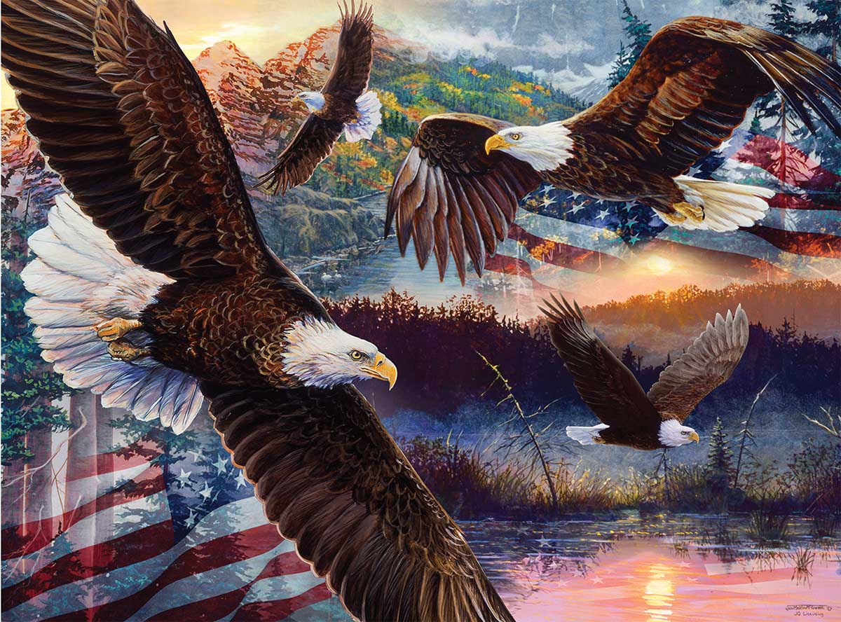 Land of Freedom, 1000 Pieces, SunsOut | Puzzle Warehouse