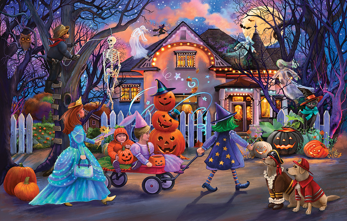 Halloween Trick or Treat Fall Jigsaw Puzzle