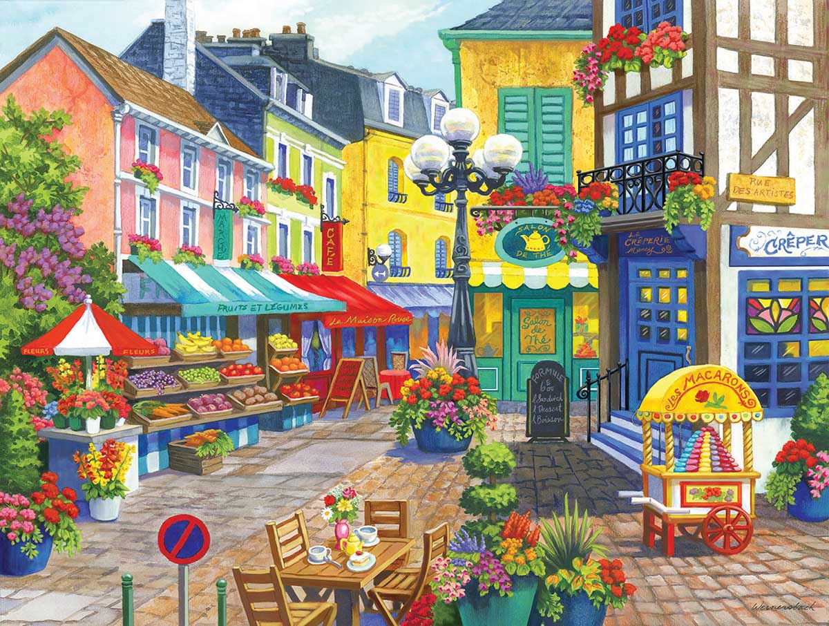 Brand New House of Puzzles 1000 Piece Jigsaw Puzzle FRENCH MARKET 