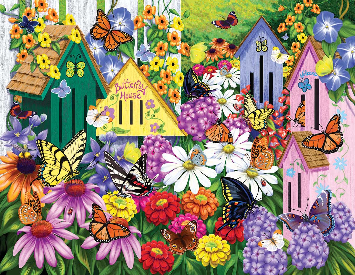 Butterfly Neighbors Butterflies and Insects Jigsaw Puzzle