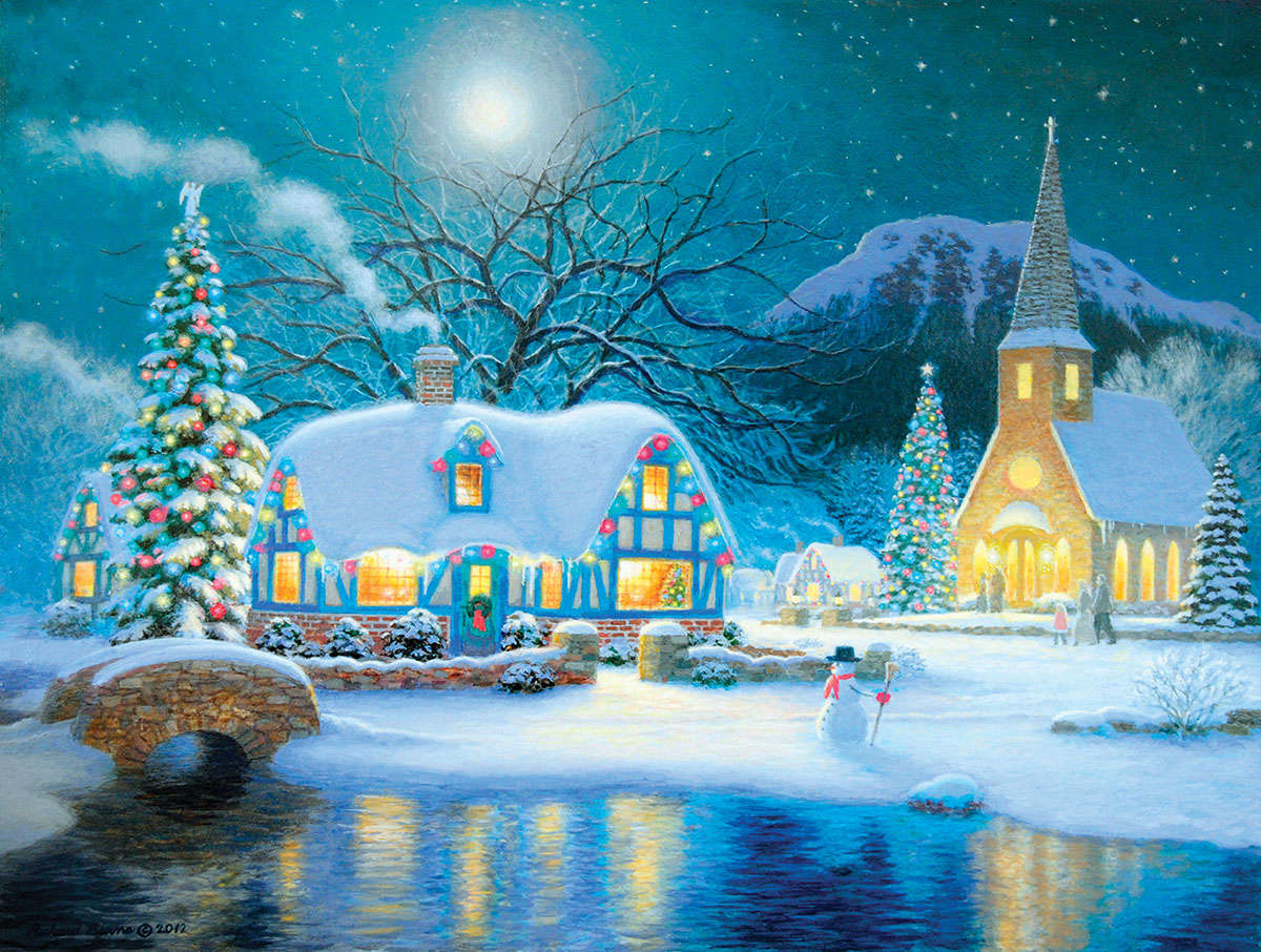 Country Snowfall - Scratch and Dent Winter Jigsaw Puzzle