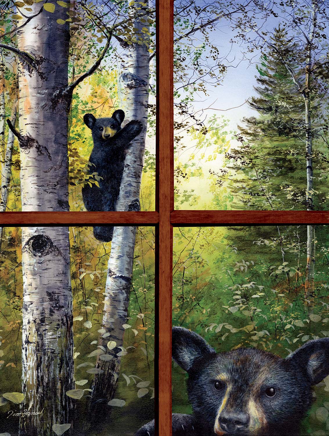 Can't Bear to Look Bear Jigsaw Puzzle