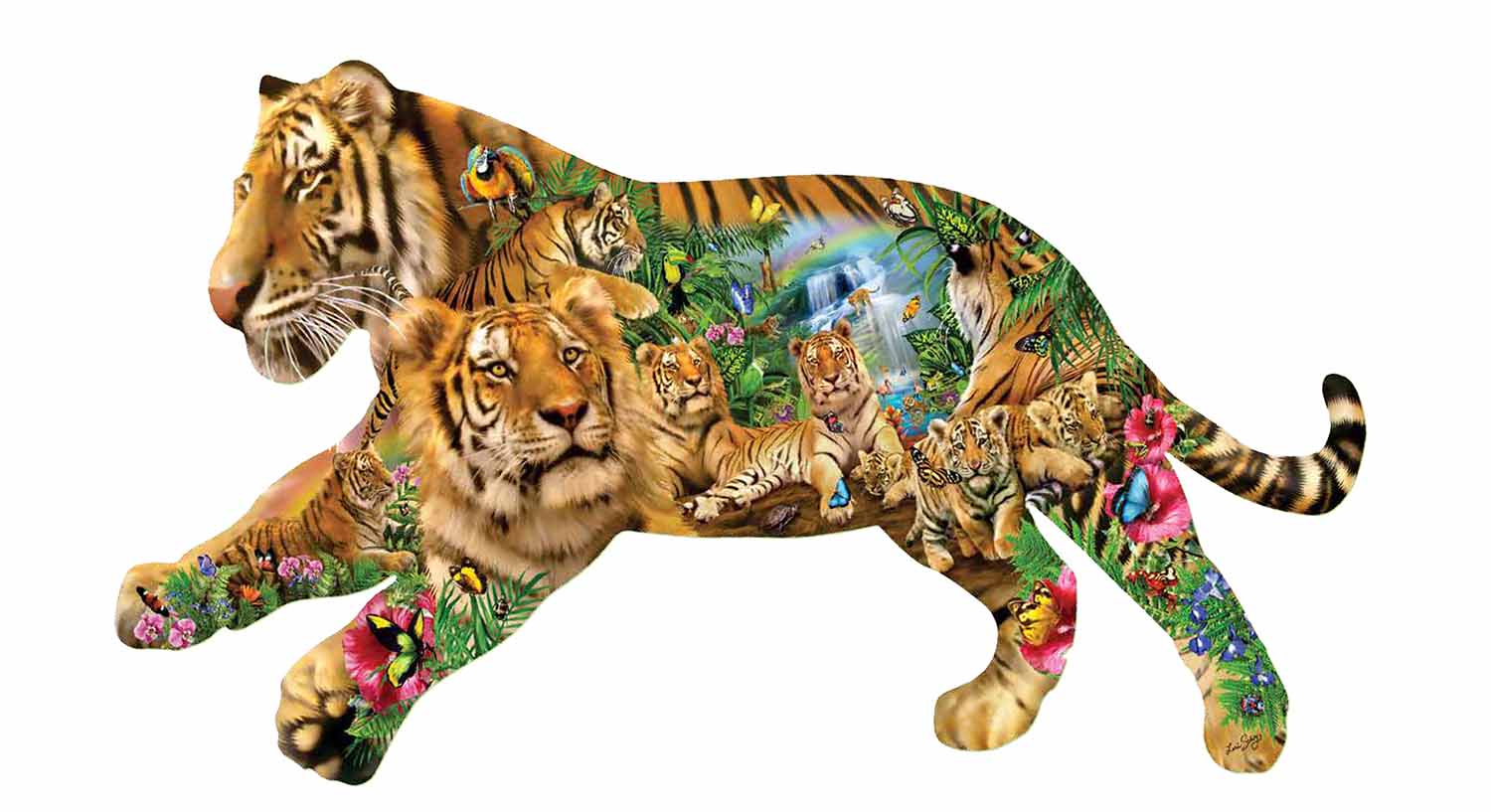 Cooling Off Jungle Animals Shaped Puzzle
