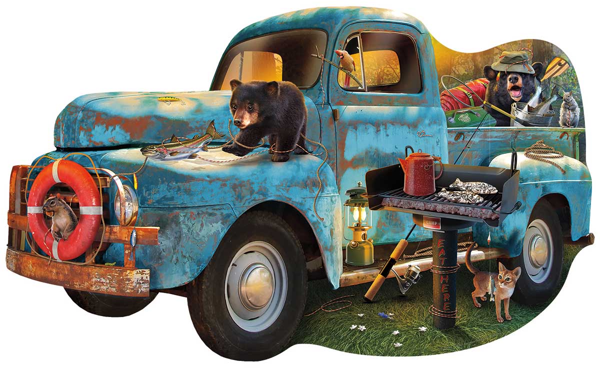 The Blue Truck Car Shaped Puzzle