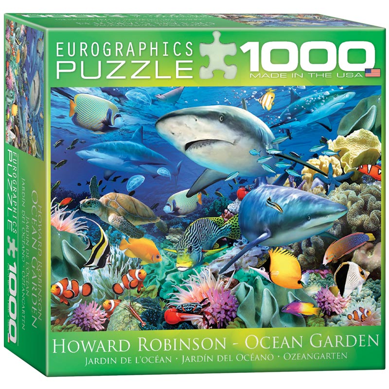 Swimming with Sharks, 1000 Pieces, Eurographics | Puzzle Warehouse