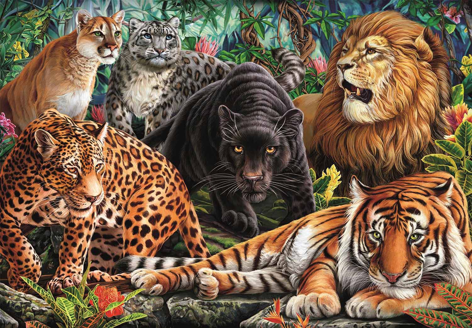 Wild Cats Big Cats Jigsaw Puzzle