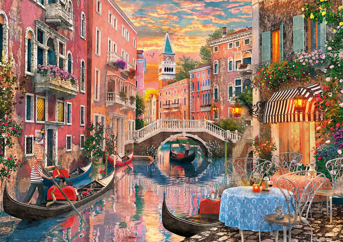 Venice Evening Sunset Italy Jigsaw Puzzle