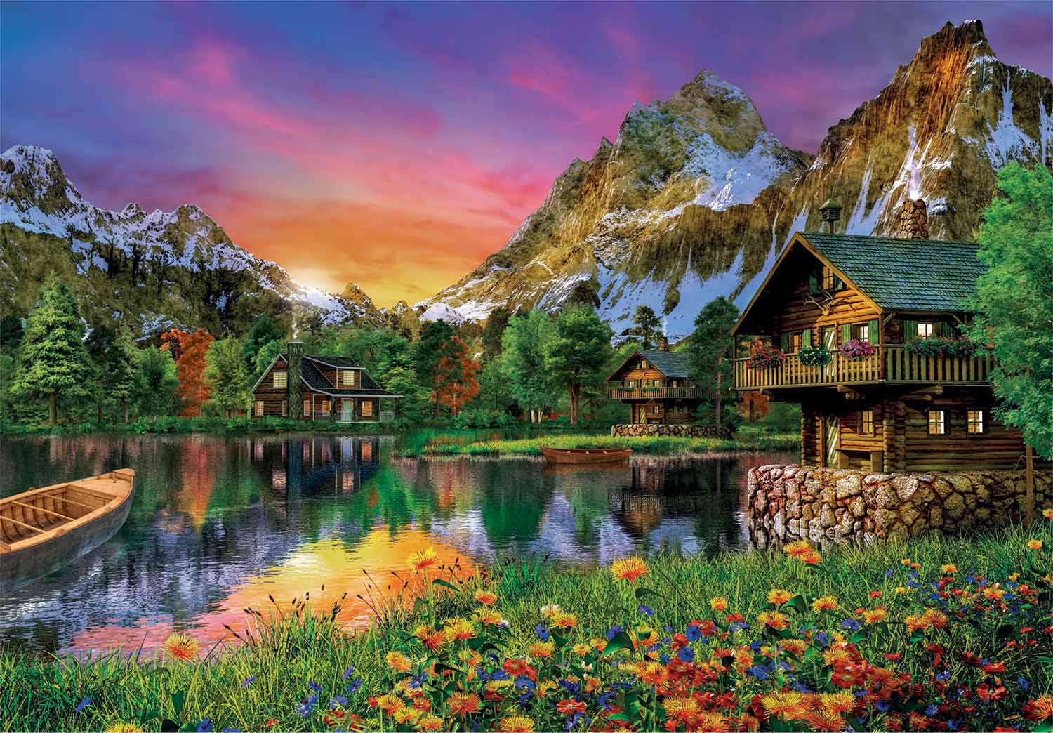 Alpine Lake - Scratch and Dent Mountain Jigsaw Puzzle
