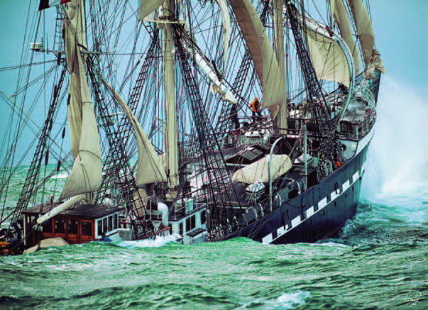 Belem, The Last French Tall Ship - Scratch and Dent Boat Jigsaw Puzzle