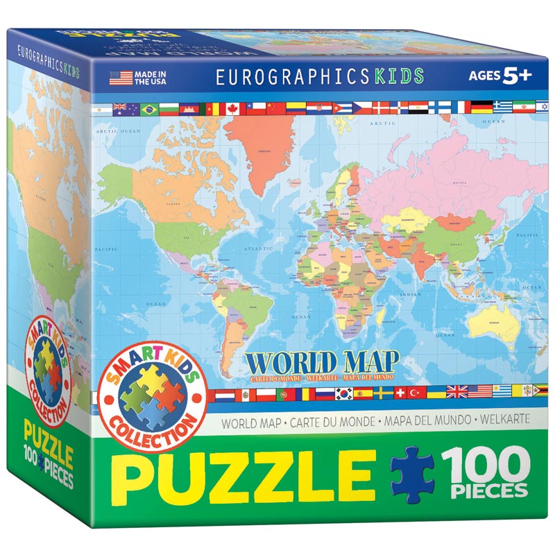 World Map For Kids