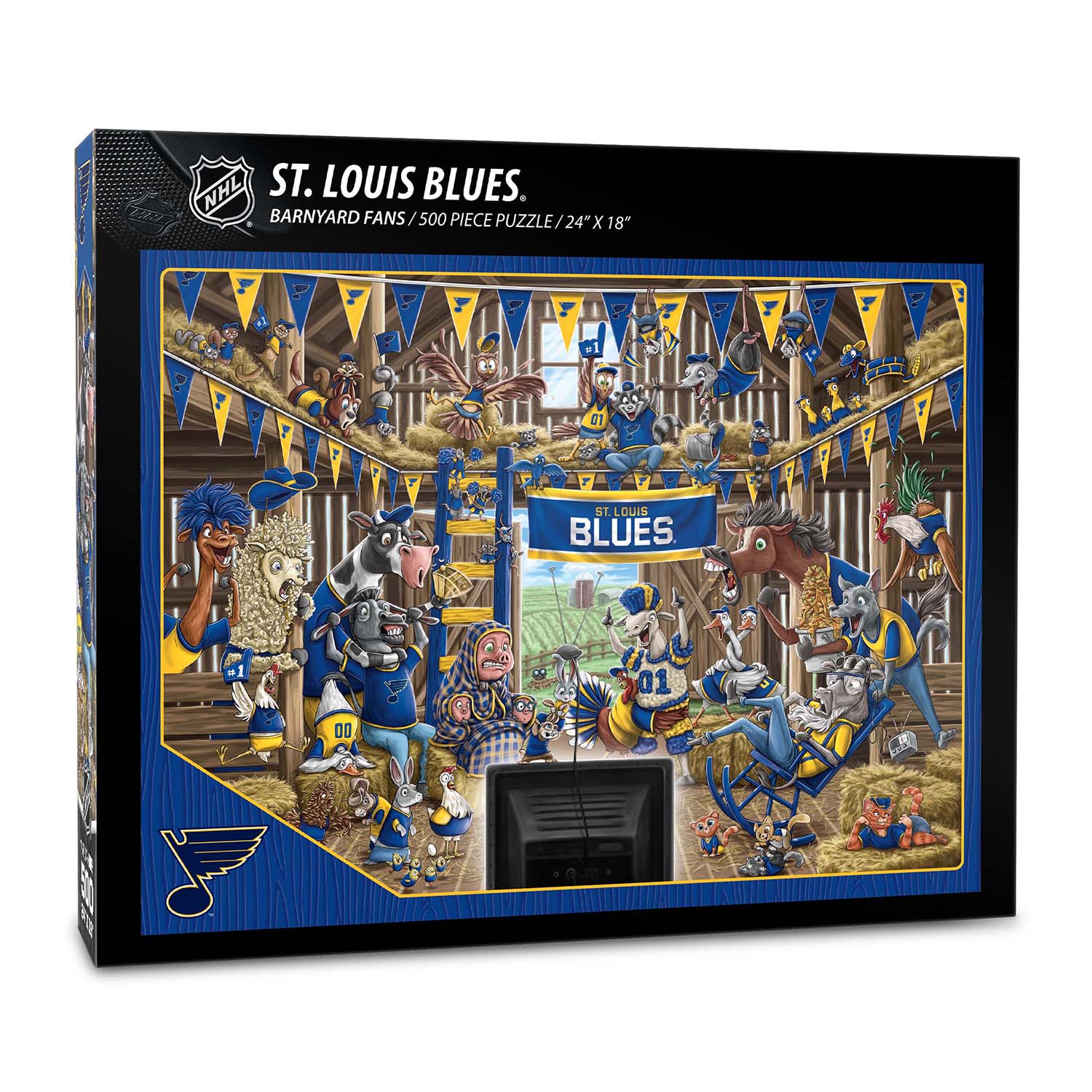St. Louis Blues Barnyard Fans Sports Jigsaw Puzzle