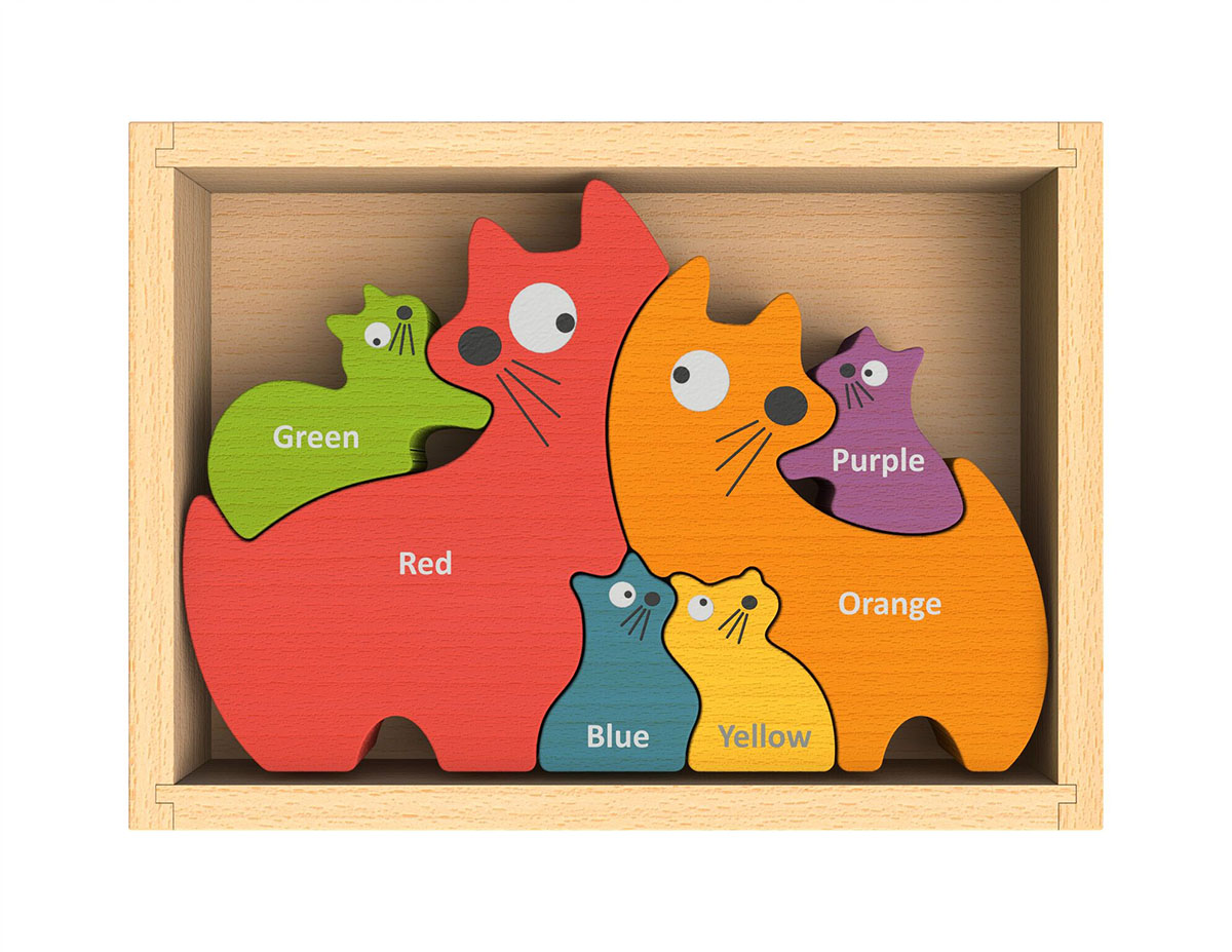Cat Family Puzzle Cats Jigsaw Puzzle