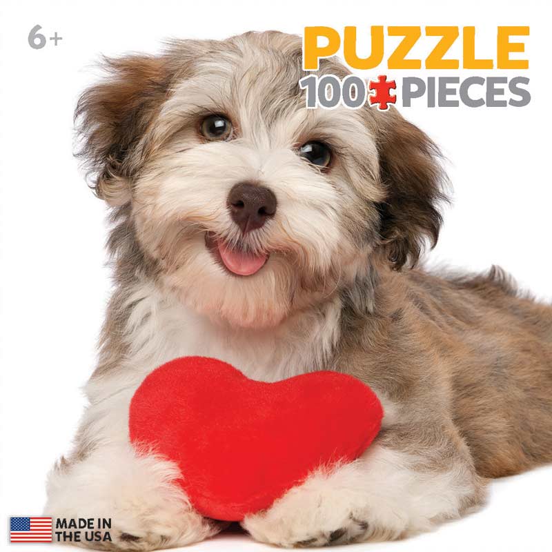 Dog with Heart (Mini) - Scratch and Dent Dogs Jigsaw Puzzle