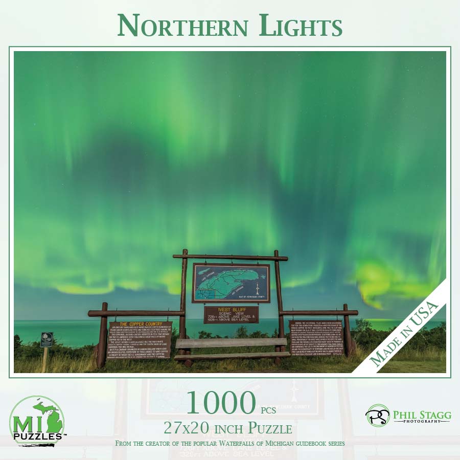 Northern Lights Landscape Jigsaw Puzzle