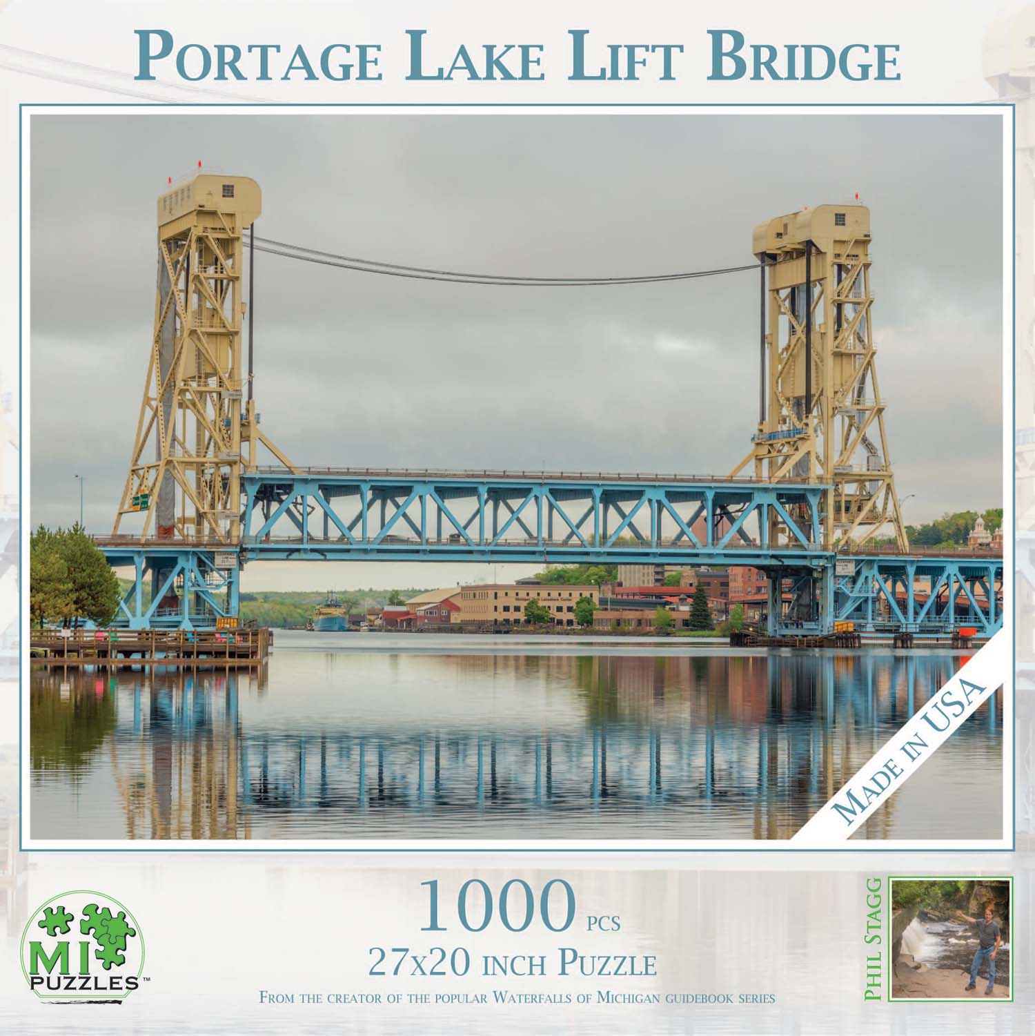 Portage Lake Lift Bridge Photography Jigsaw Puzzle