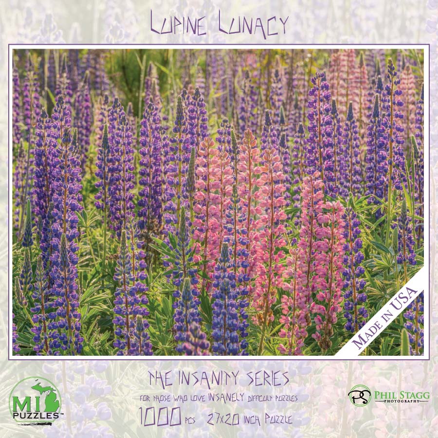 Lupine Lunacy Flower & Garden Jigsaw Puzzle