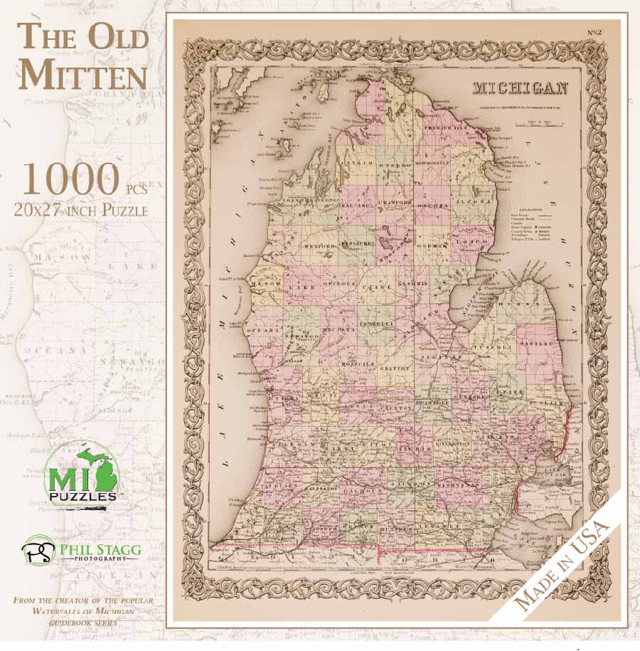 The Old Mitten Maps & Geography Jigsaw Puzzle