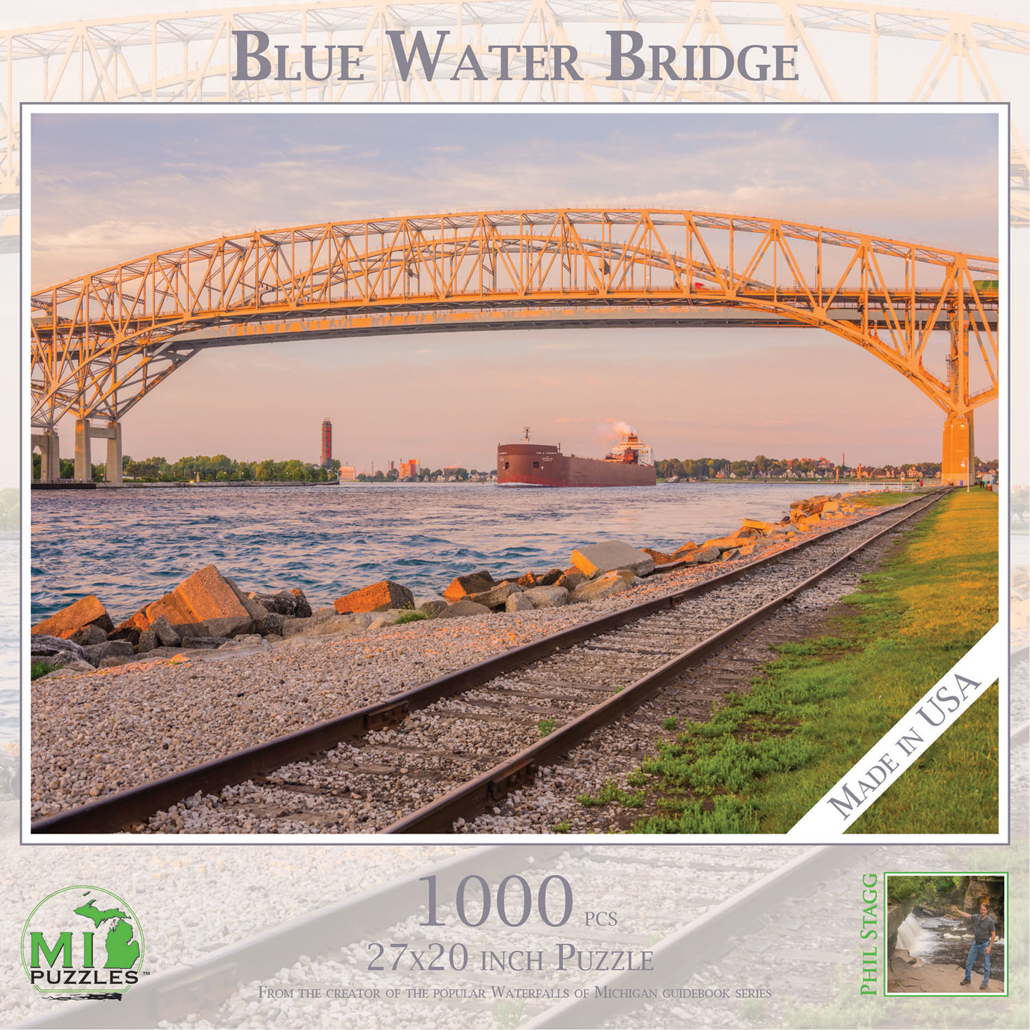 Blue Water Bridge Landscape Jigsaw Puzzle