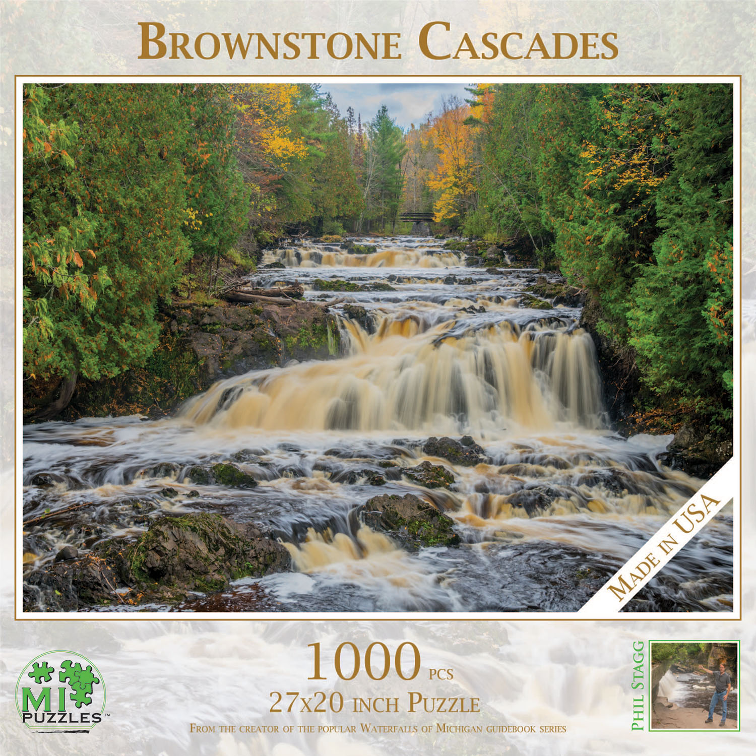 Brownstone Cascades Photography Jigsaw Puzzle