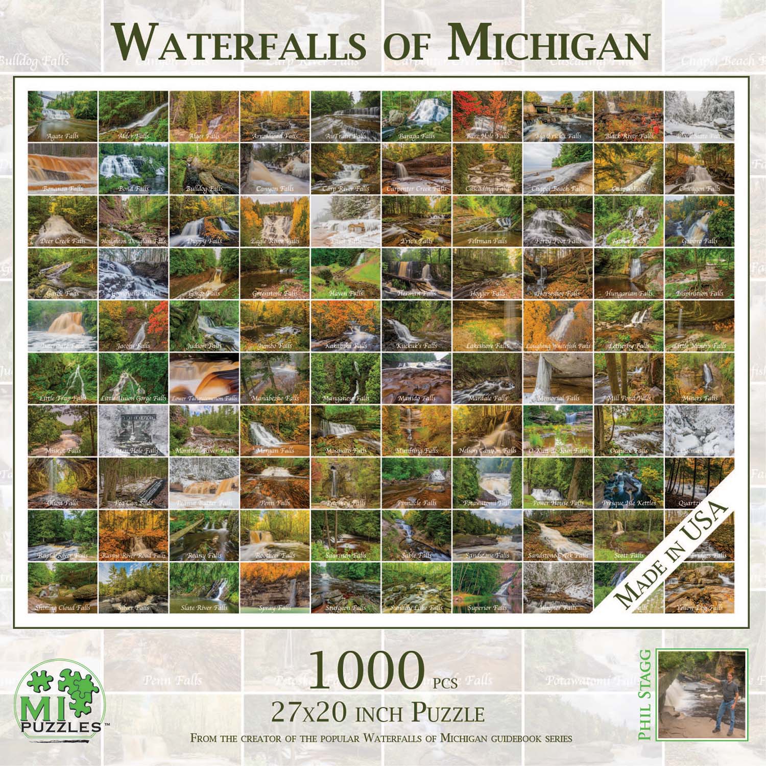 Waterfalls of Michigan Photography Jigsaw Puzzle