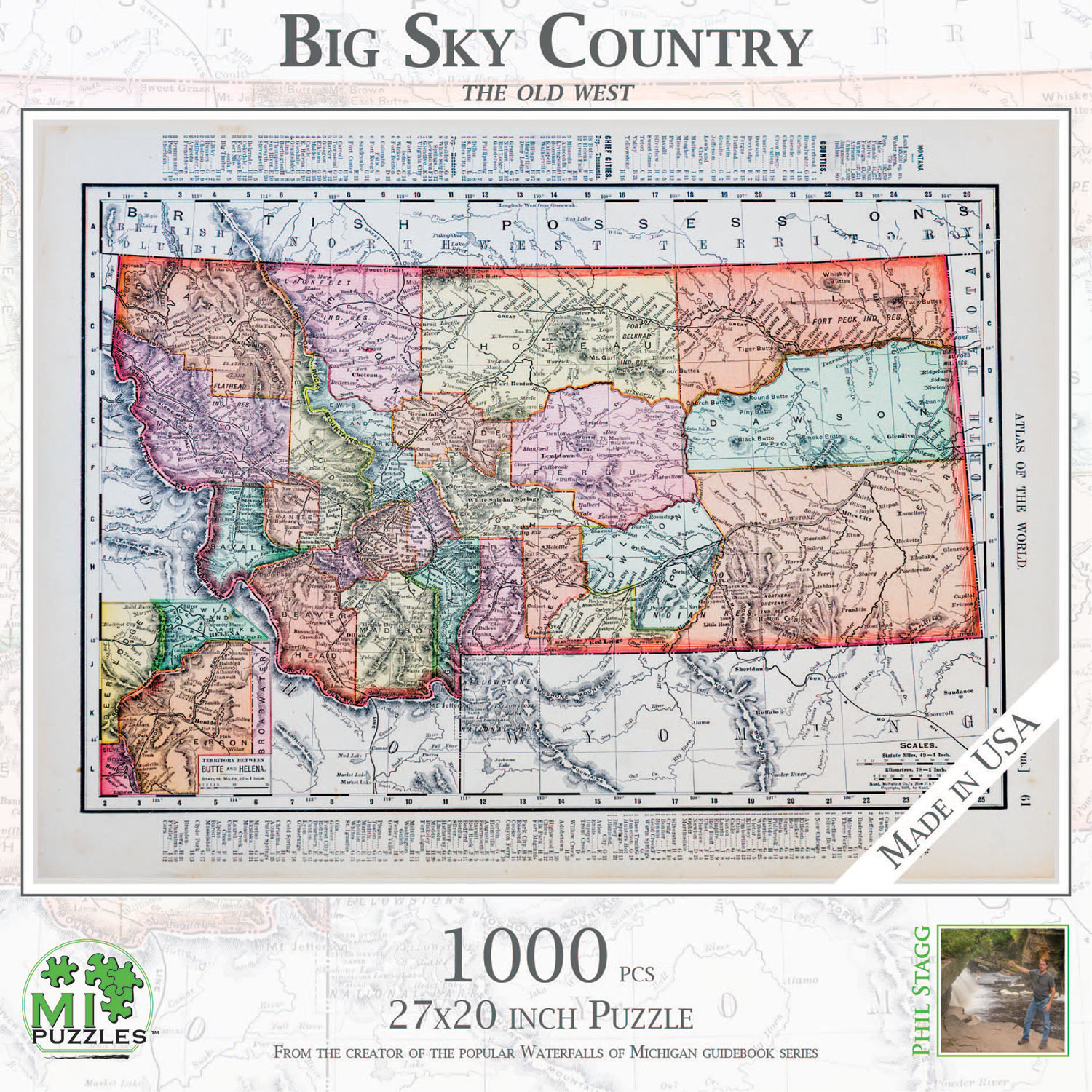 Big Sky Country Maps & Geography Jigsaw Puzzle