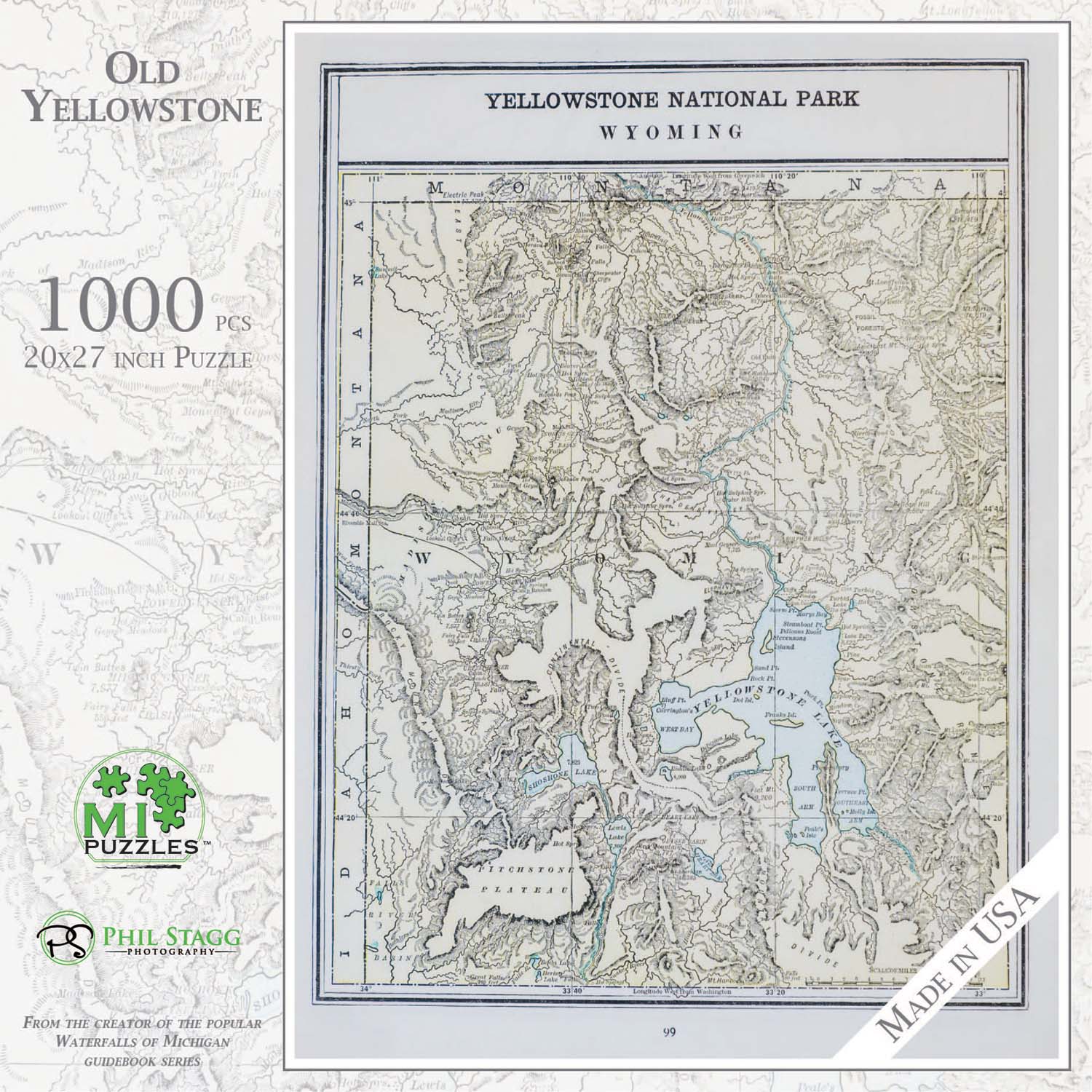 Old Yellowstone Maps & Geography Jigsaw Puzzle